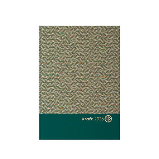 Picture of AMBAR 2026 KRAFT DAILY DIARY GREEN
